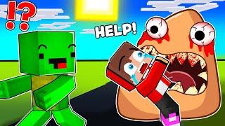 Mikey and JJ ESCAPE from EVIL POU and SPIDER POULINA in Minecraft - Maizen Journey