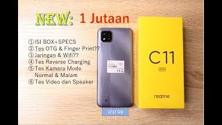 Realme C11 2021 2/32 GB-Unboxing-Tes OTG,Finger Print ?,Wifi 5G,Camera Mode Normal-Malam,Specs #165