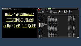 How to rename MULTIPLE files with Powershell