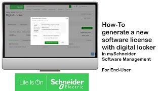 Create a new software license from a digital voucher with mySchneider Software Experience