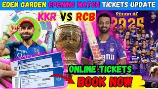 KKR vs RCB Eden Garden Tickets going Live.IPL 2025 Kolkata Tickets online/offline Update.Bookmyshow