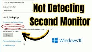 How To Fix Windows 10 Not Detecting Second Monitor (Easy Fix)