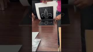 woodcut work shop at Goa university (printmaking)