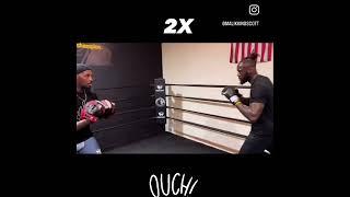 NEW VIDEO OF DEONTAY WILDER WRECKING THE PADS!