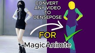 Densepose any video for MagicAnimate to create unlimited AI influencer dancing videos