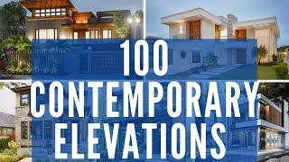 100 Contemporary Front Elevation Designs for small to large houses