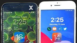 iOS 16 beta 1 vs iOS 14 Tweak - iPhone SE 2 vs iPhone 6s 