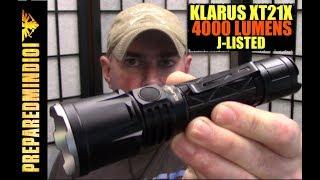 Klarus XT21X: 4000 Lumen Badassery! (J-Listed) - Preparedmind101