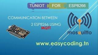 NodeMcu (ESP8266) Tutorial B-21:  MQTT Communication between 2 ESP8266 boards