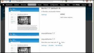 Drupal 7 sub themes a very simple how to guide.