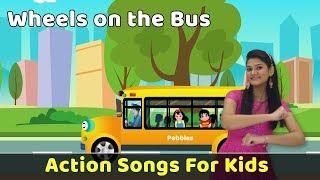 Wheels on the Bus With Actions | Action Songs For Kids | Nursery Rhymes With Actions | Baby Rhymes