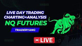 LIVE Day Trading Futures: Asian Session NQ 3/4 Funded Prop Firm Accts Bulenox Apex MyFundedFutures