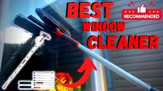 Professional Window Squeegee Cleaner | 2 in 1 Window Cleaning Equipment