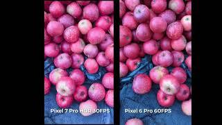 Pixel 7 Pro HDR Vs Pixel 6 Pro SDR video comparison