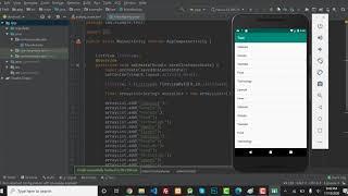 List view Example in Android Studio.