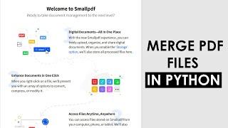 How to merge pdf files in python?