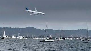 Plane Nose Dives Over The Sea