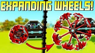 Impractical Engineering: Expanding Wheels! - Scrap Mechanic Gameplay