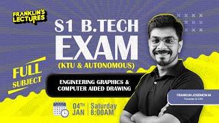 S1 KTU Exam | Engineering Graphics & CAD - MEGA MARATHON | Franklin's Lectures