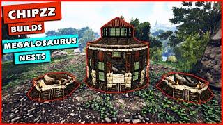 Ark: How To Build Megalosaurus Nests | No Clip Enabled | Building Tutorial