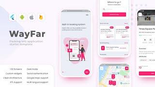 Best Flutter Template with 30+ screens and customizable widgets | WayFar