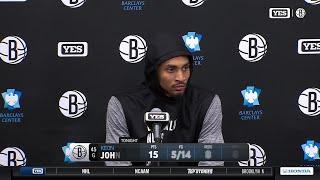 Keon Johnson reflects on the Nets performance over the 76ers