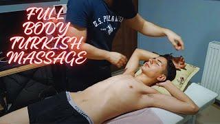 ASMR FULLBODY TURKISH RELAXING MASSAGE THERAPY - CHEST,LEG,BACK,ARM,HAND MASSAGE