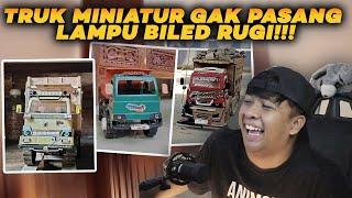 TRUK MINIATUR KALIAN WAJIB PASANG LAMPU BILED‼️ - Reaction Truk Miniatur