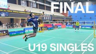 FINAL U19 SINGLES | ALL INDIA JUNIOR NATIONAL RANKING TOURNAMENT | GINPAUL S V/S DHRUV NEGI