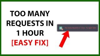 Too Many Request in 1 Hour on Chat GPT in 2024 | EASY FIX