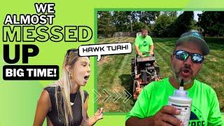 Lawn Care Fail We Could Have Hurt Someone | Trailer Came Off Hitch | Hawk Tuah Tire Sealant