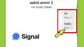 (Panding) How To Fix Signal Sms not send Problem || Signal messenging Problem