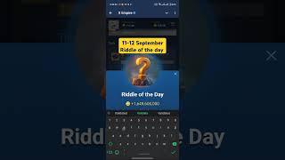 X empire Riddle of the day 11 September #muskempire #riddleoftheday