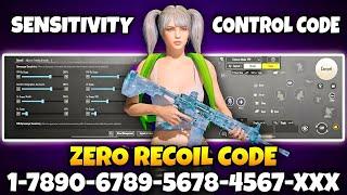 NEW UPDATE 3.4 !!BEST SENSITIVITY CODE+CONTROL SETTINGS BGMI/PUBG MOBILE | BGMI AFTER UPDATE 3.4