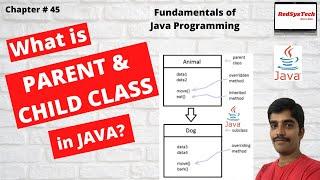 # 45 What is Parent and Child class in Java? | parent and child class in Java | Java | RedSysTech