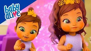 Baby Alive Official  Baby Ellie Vs Princess Ellie Dolls  Kids Videos 