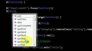 jQuery intellisense in Action