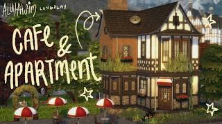 how to build cozy cafe & apartment in the sims!  the sims 4 longplay with commentary