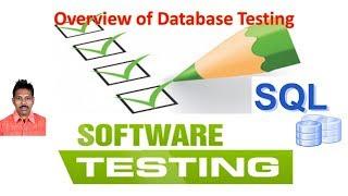 Overview of Database Testing|Database Testing Manually and Automated|G C Reddy|