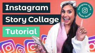 How to add multiple photos to Instagram Story + free collage template! | Instagram Story Hacks 2024