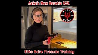 Aska Draus Training On Her New Beretta 92X With Elite Noire