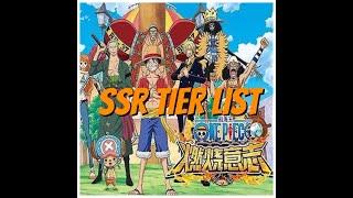 ONE PIECE BURNING WILL TIER LIST (2019)