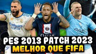 PES 2013 PATCH 2023 ATT é leve Para PC FRACO e Melhor que o FIFA 23