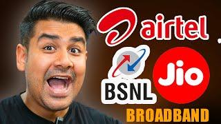 Best WiFi Broadband Plans - Jio, Airtel & BSNL (Rs. 200 / Month)