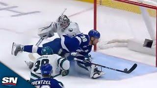 Lightning's Brandon Hagel Strikes Twice With Two Goals In 23 Seconds vs. Sharks