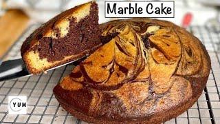 Moist Vanilla Chocolate Marble Cake Recipe