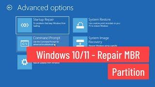 Windows 10/11 - Repair MBR Partition