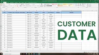 How to Maintain Customers Records in Excel | Customers Data Master Sheet