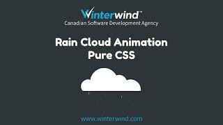 Rain Cloud Animation with CSS