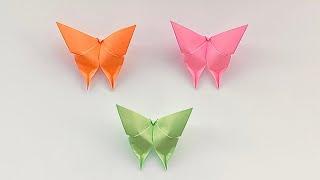 Easy Origami Butterfly In only 3 Minutes / Very Easy Paper Butterfly 